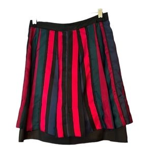 Marc Jacobs Striped Skirt size 2 Silk Blend Y2K Vintage Holiday Punk